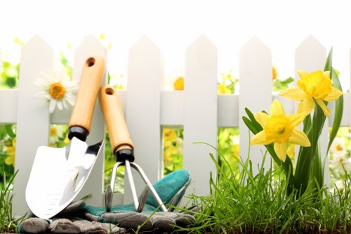 Professional gardener designing a residential garden in Rowville